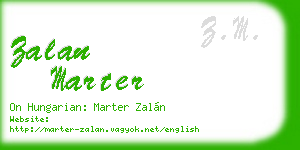 zalan marter business card